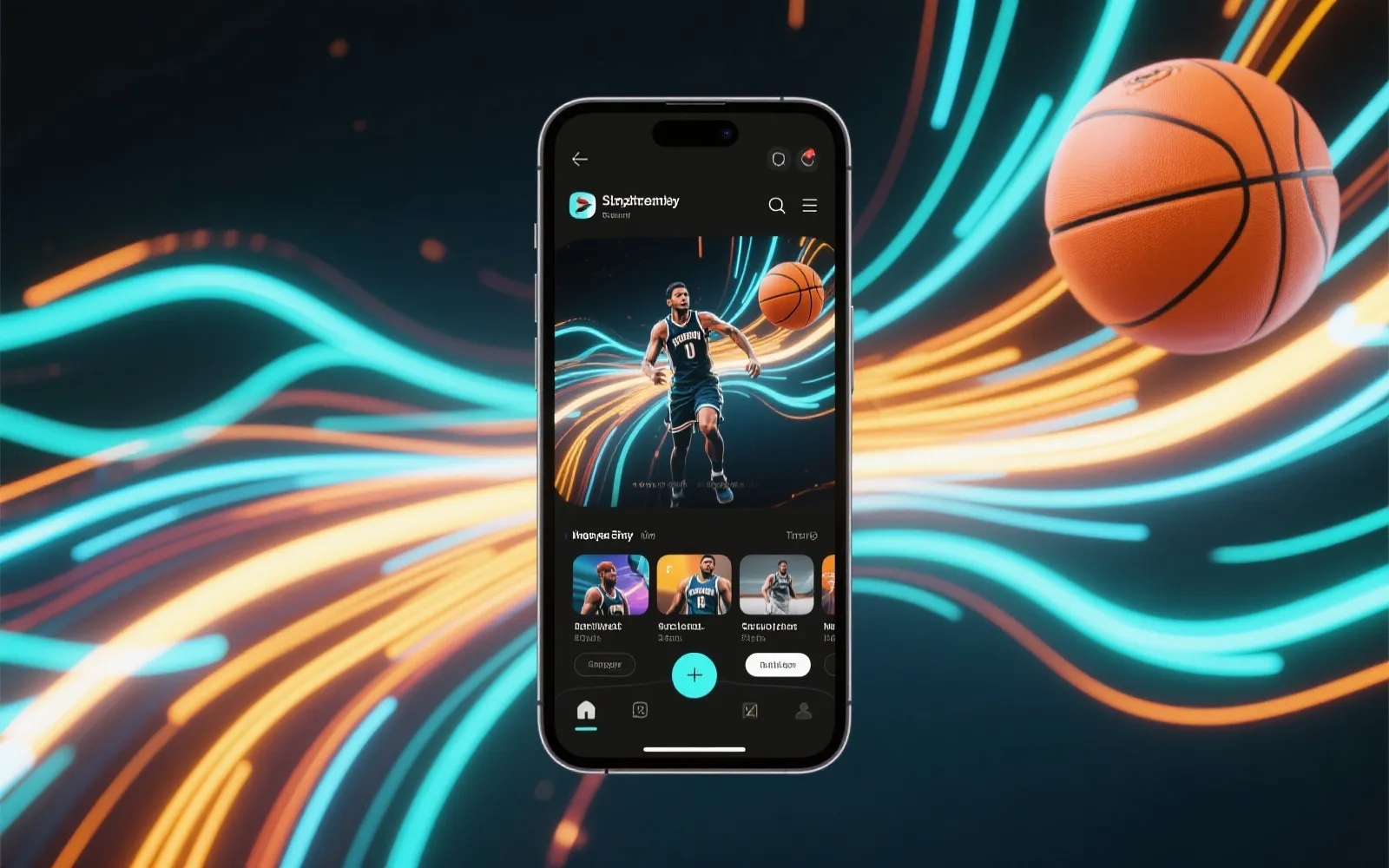 CBA官方App视觉示意